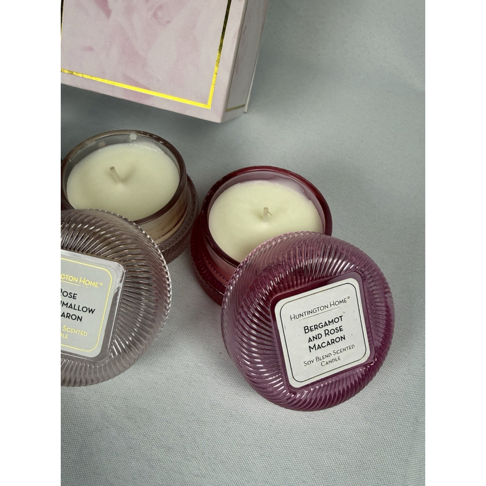 Huntington Home Macaron Candle Collection 3 Scents Fragrance 1.8 Oz - Picture 4 of 9